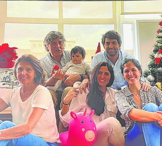 Con su familia las pasadas navidades.