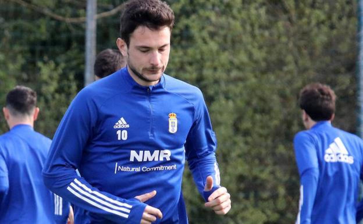 Borja Sánchez, jugador del Real Oviedo.