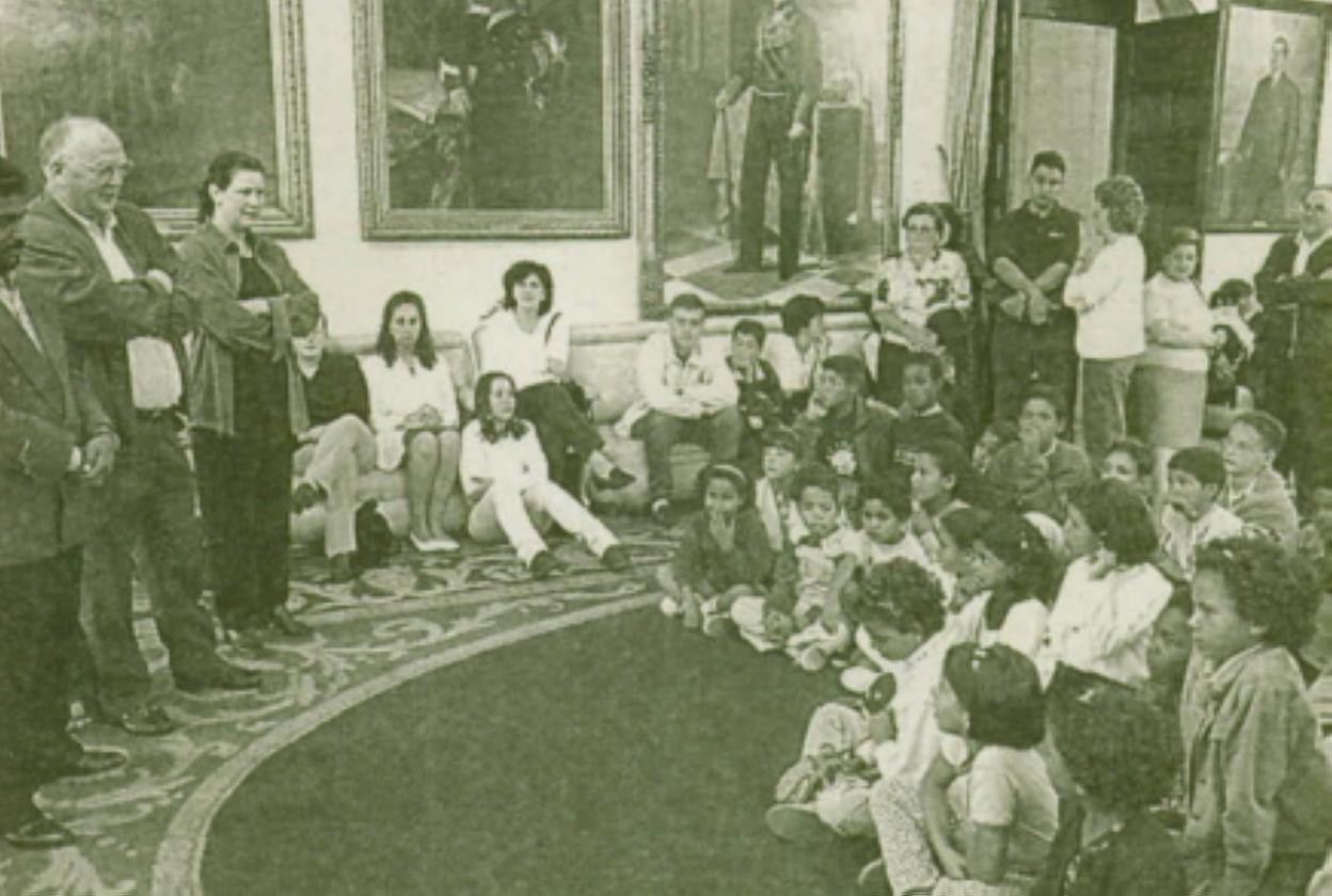 Los niños saharauis, recibidos en el Ayuntamiento.