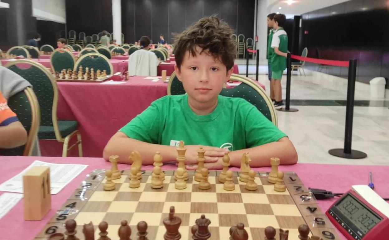 Roque Ordiz, mejor asturiano en el Campeonato de España sub 12. 