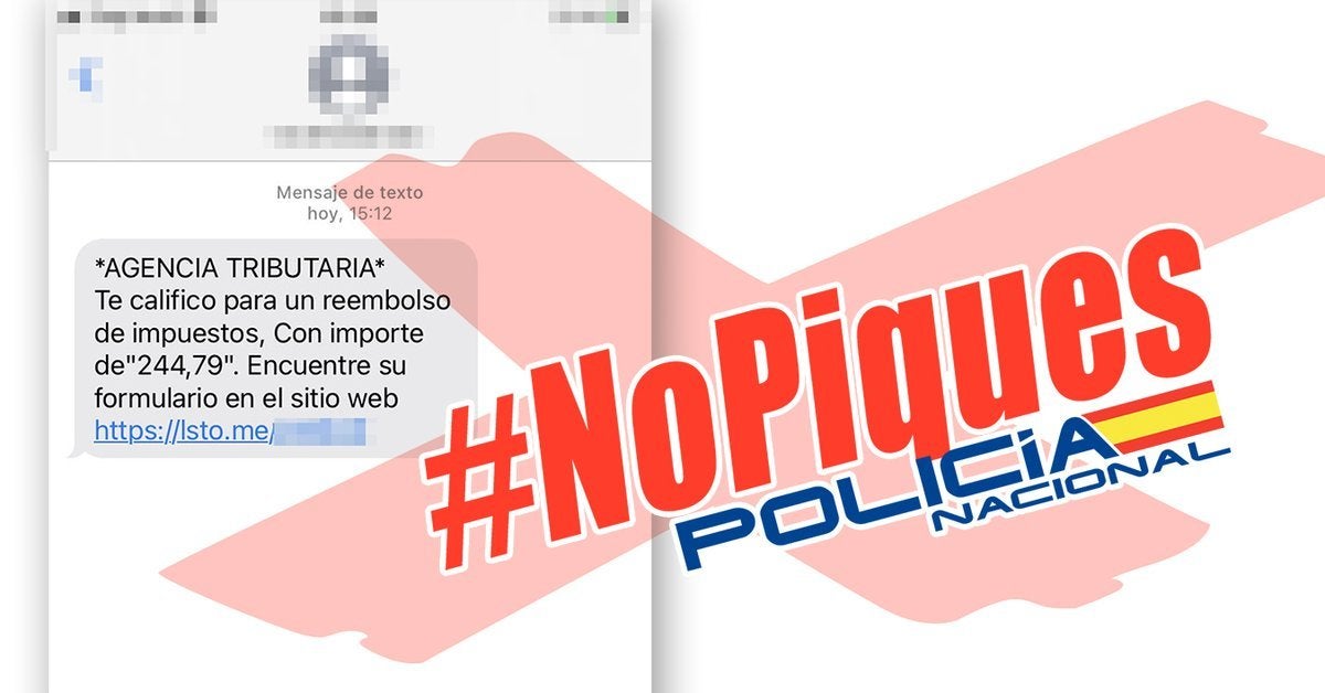 El importante aviso de la Policía Nacional por este mensaje de la Agencia Tributaria 