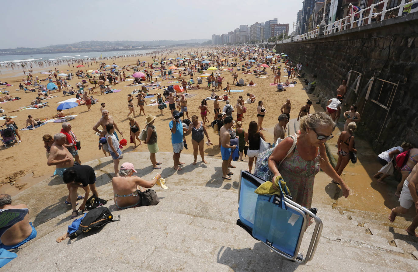 Fotos: Así vive Asturias el día más caluroso del año