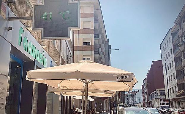 Termómetro en Cangas del Narcea.