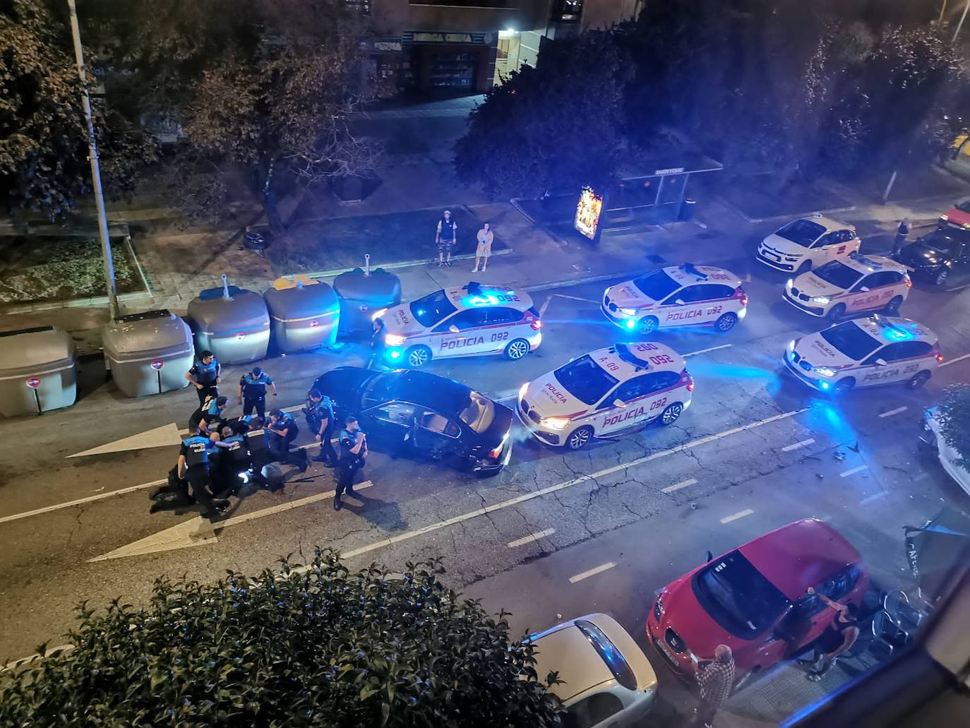 Fotos: Impresionante persecución policial en Gijón