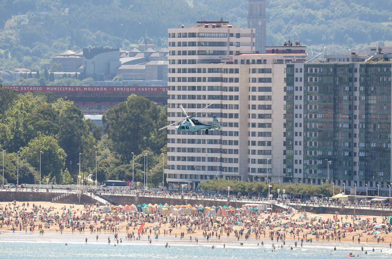 Fotos: Gijón disfruta de los preparativos del Festival Aéreo