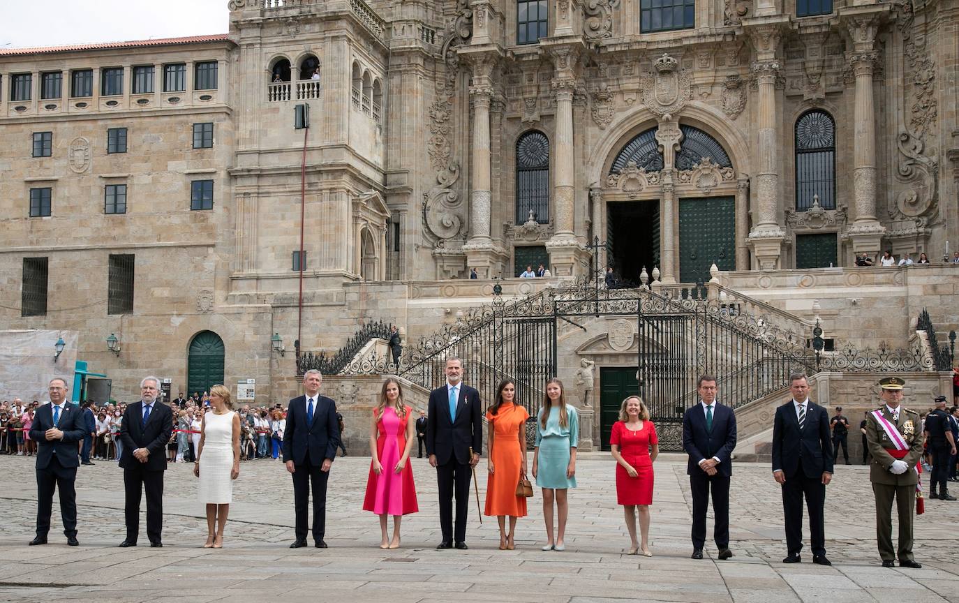 Fotos: Doña Letizia, Leonor y Sofía, protagonistas en Santiago