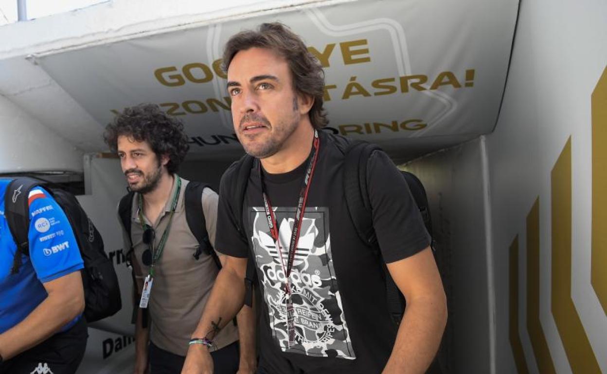 Fernando Alonso, en el circuito de Hungaroring. 