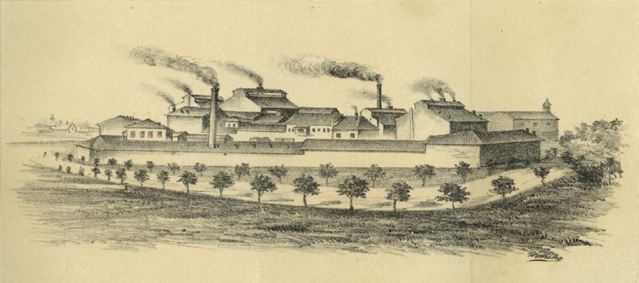 La fábrica de vidrios gijonesa. 