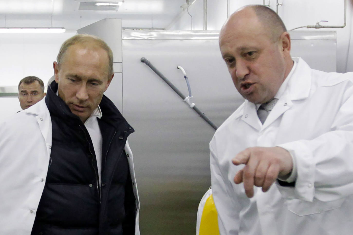 El presidente Putin junto a Yevgeni Priogzhin, presunto propietario de la compañía Wagner. 