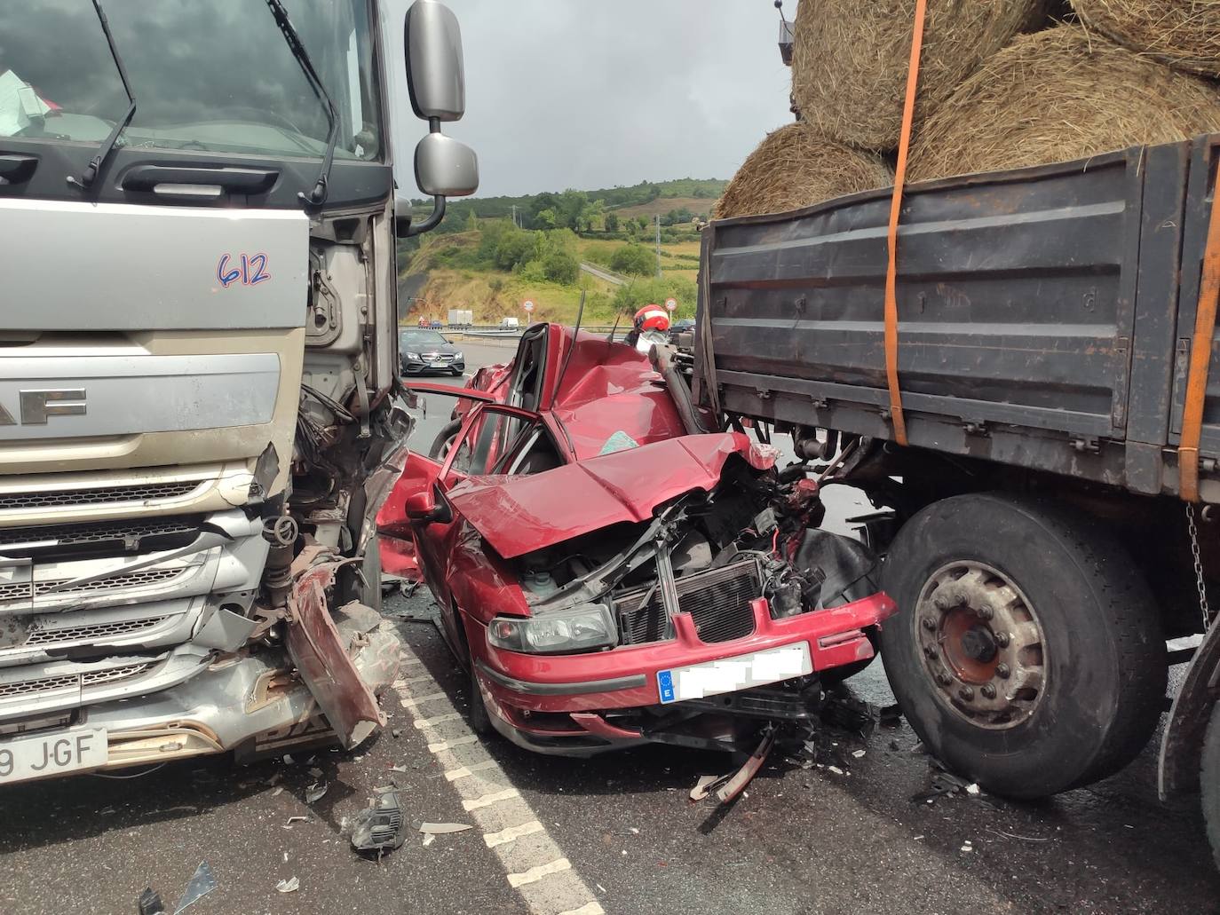 Fotos: Espectacular accidente en la autovía Minera
