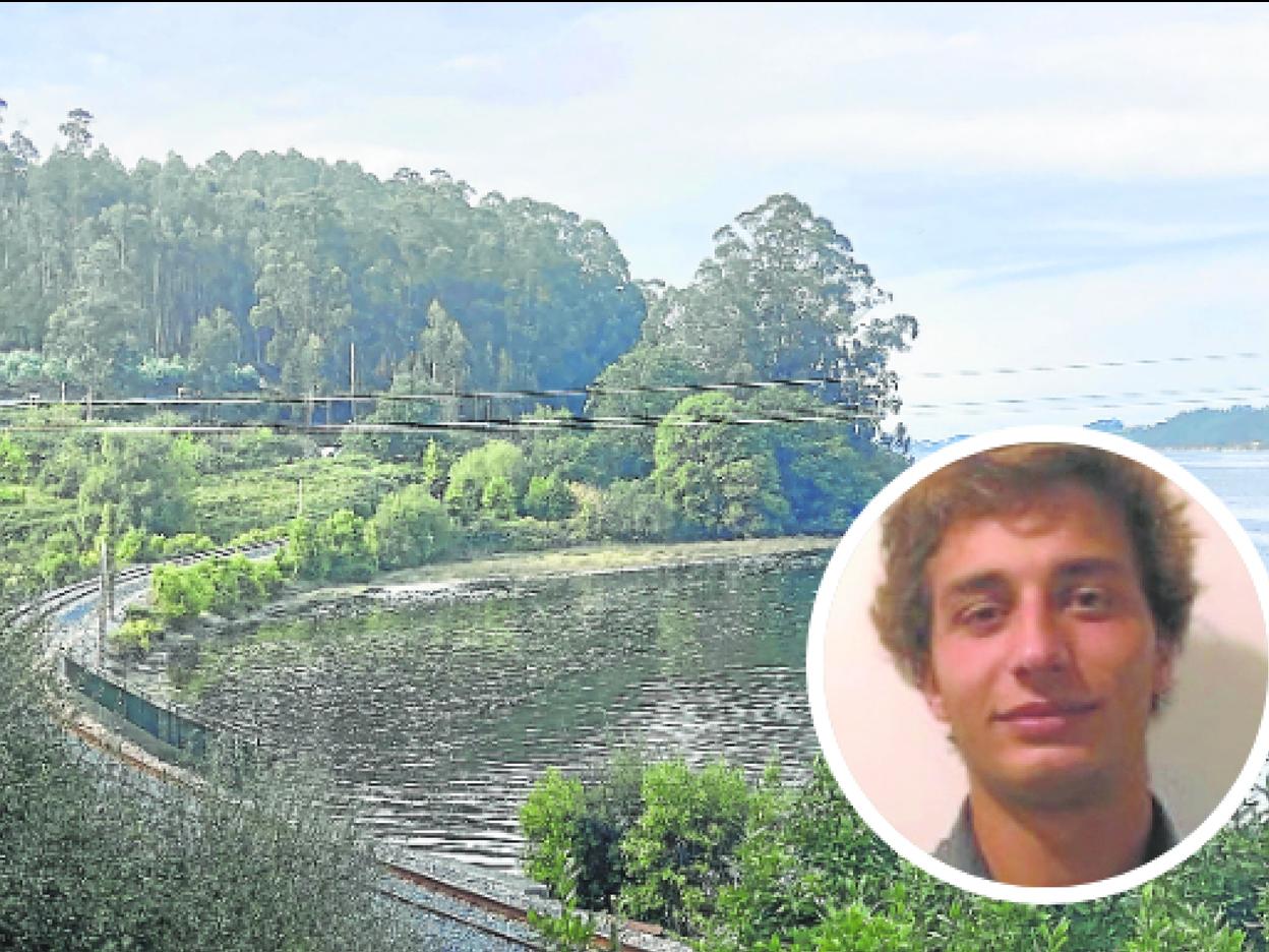 Zona donde se produjo el fatal accidente, al tocar el mástil del barco los cables de la línea de Feve. 