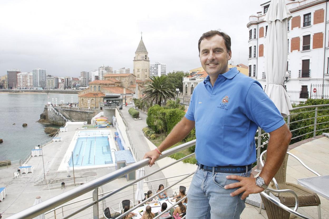 Guillermo Marqués, en el Club Astur de Regatas.