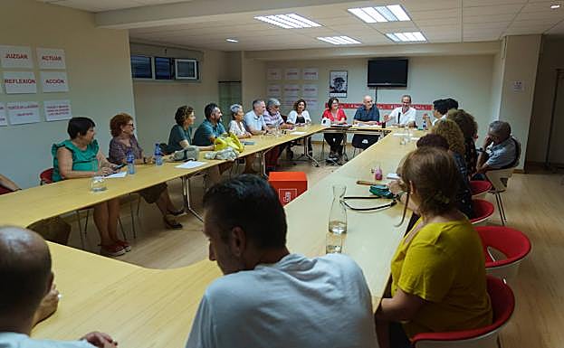 Última reunión de la ejecutiva socialista, el pasado 11 de agosto.