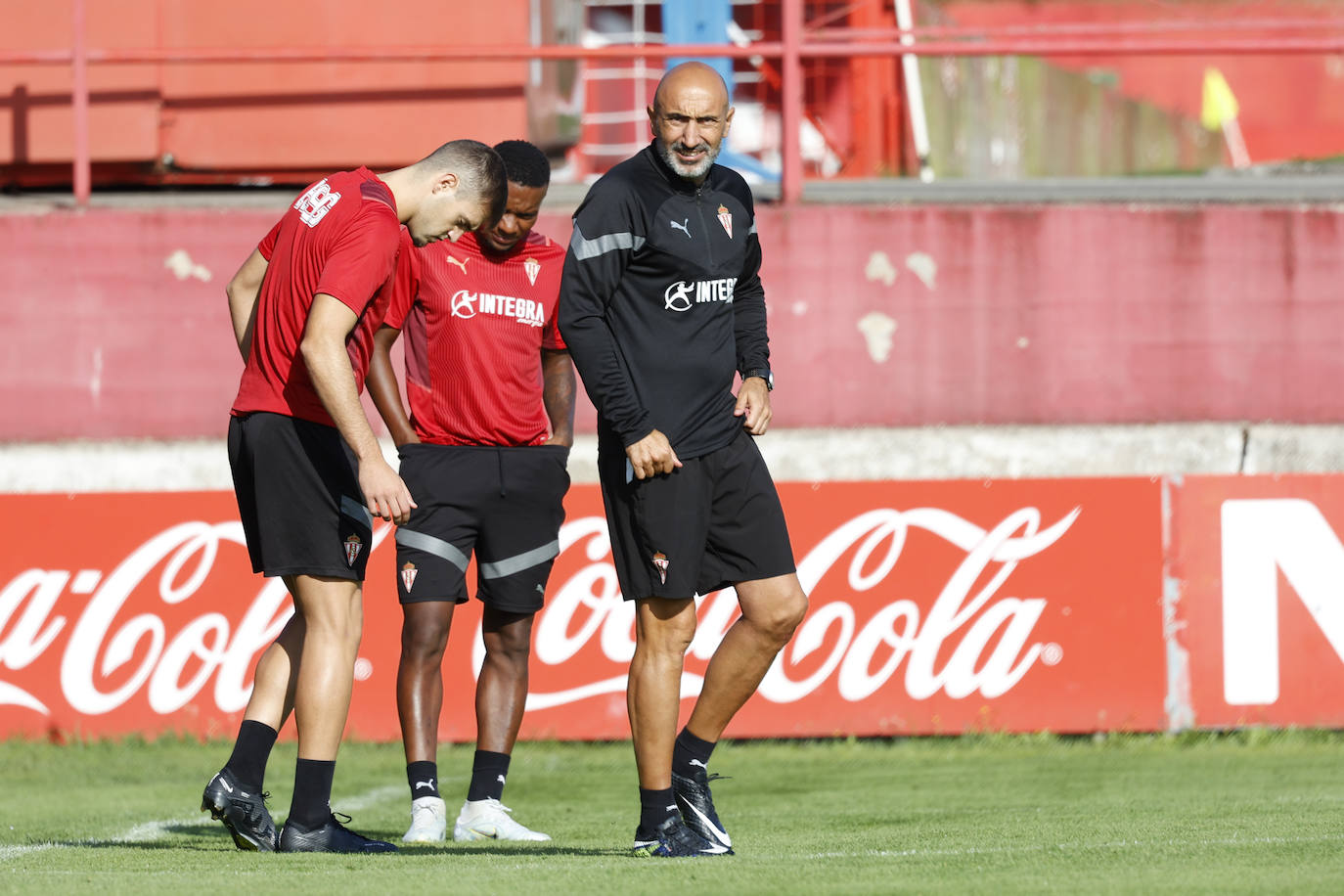 Fotos: Entrenamiento del Sporting antes de viajar a Ponferrada