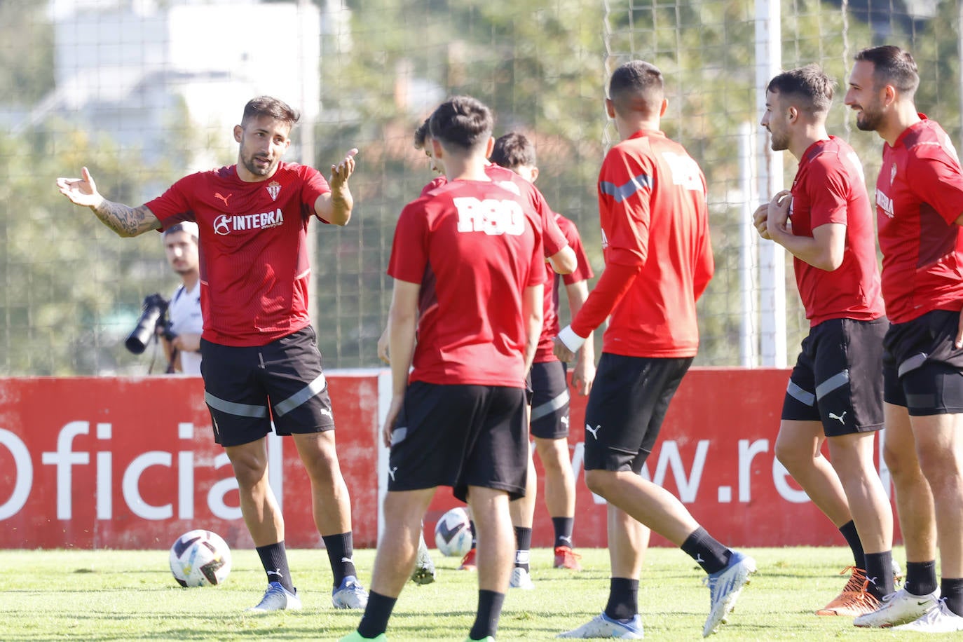 Fotos: Entrenamiento del Sporting antes de viajar a Ponferrada