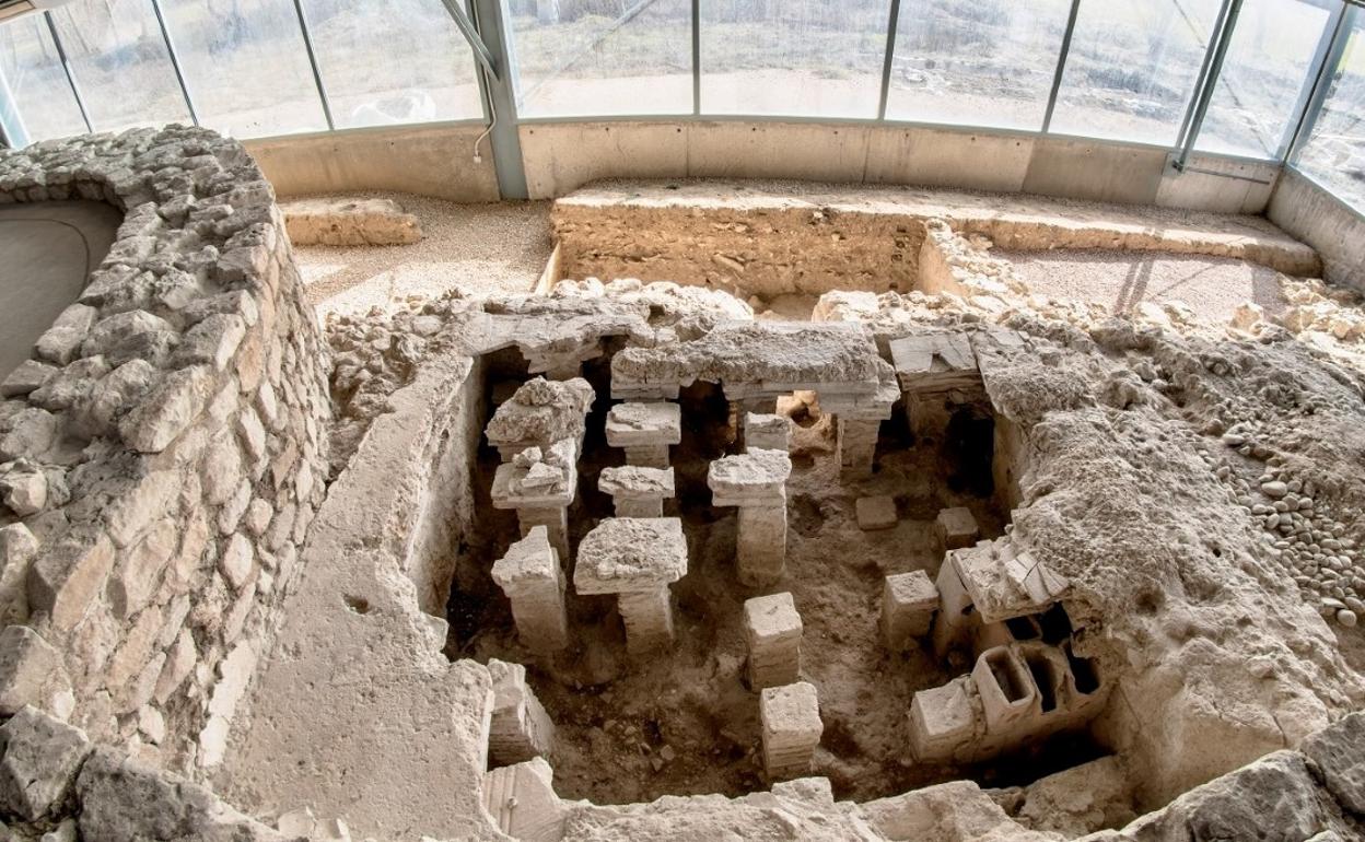 Sistema calefacción villa romana.