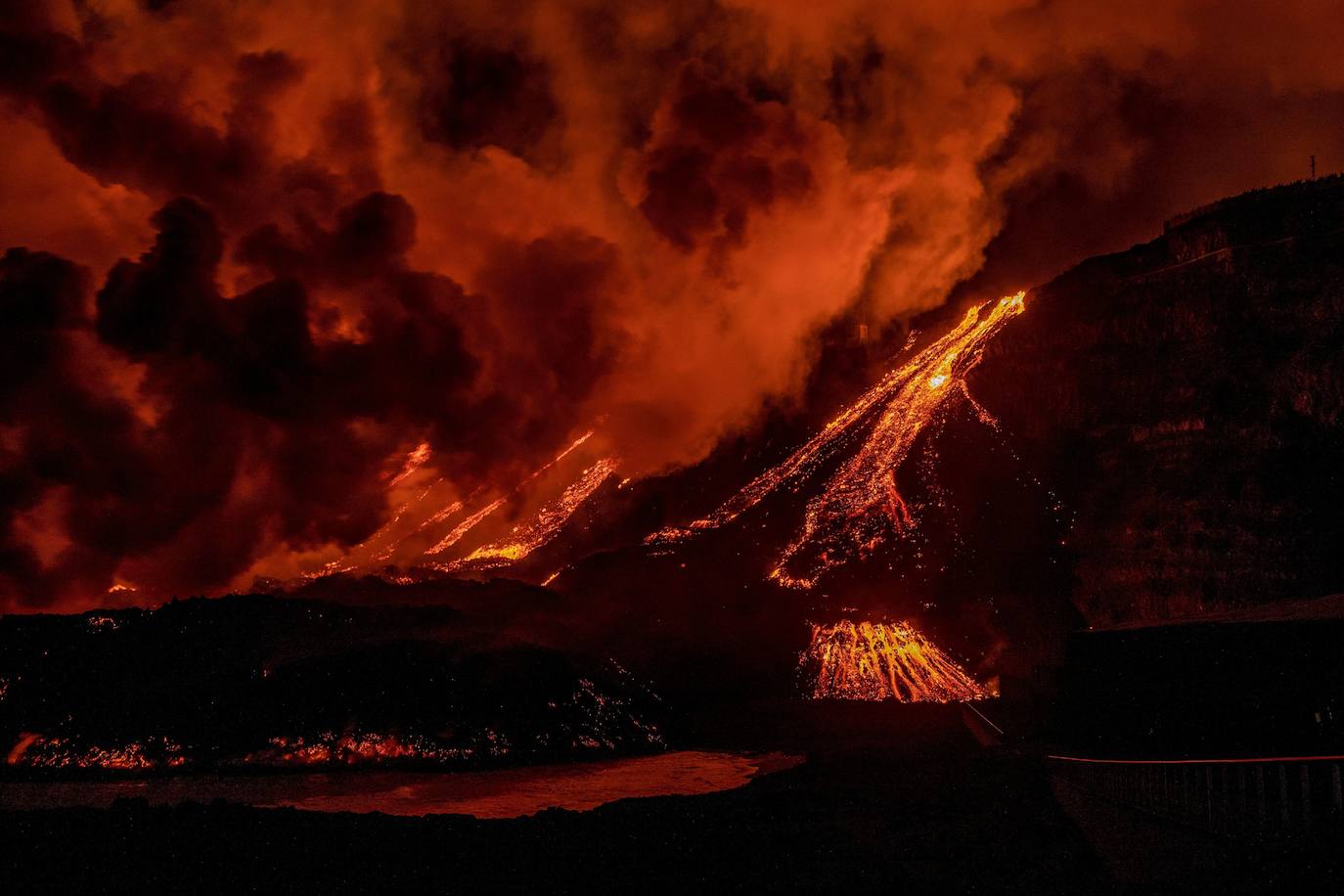 Fotos: Las imágenes más impactantes del volcán de La Palma