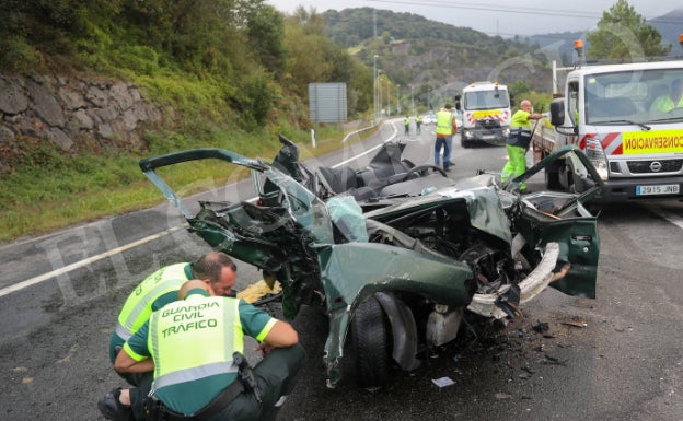 Fotos: Grave accidente en la A-66 a la altura de Soto de Ribera