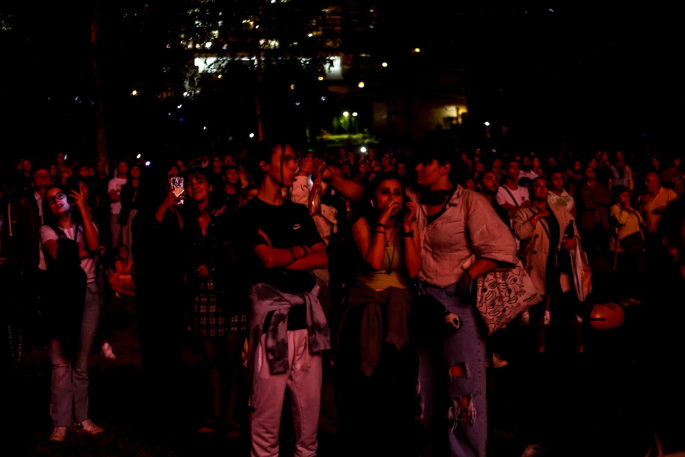 Fotos: Fuegos para una multitud en San Mateo