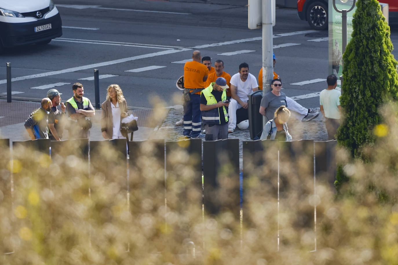 Fotos: Un escape de gas en Avilés obliga a cortar tres calles