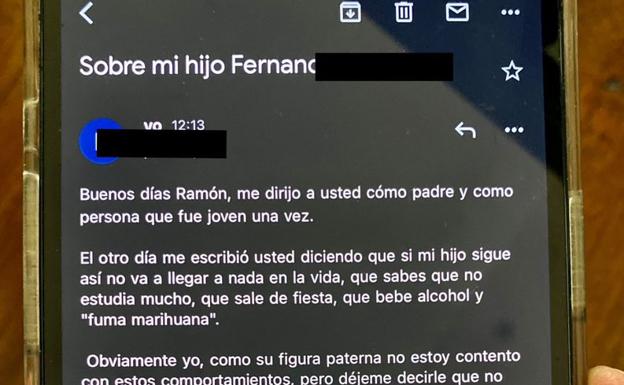 El contundente mensaje de un padre al profesor de su hijo: «Las lecciones se las doy yo»