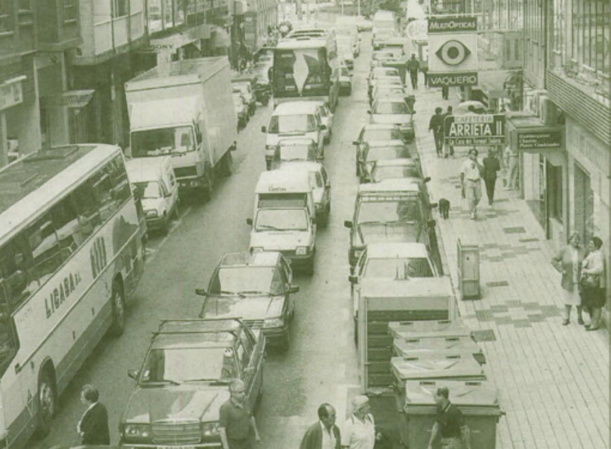 La calle de Donato Argüelles fue una de las más afectadas. 