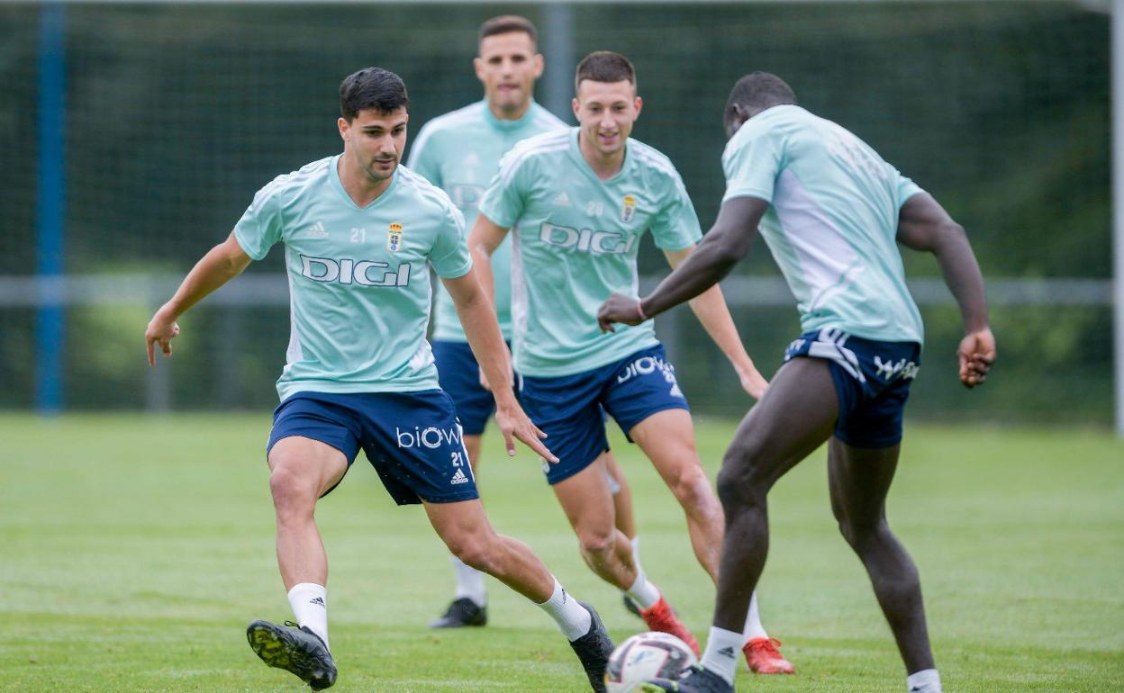 Imagen de archivo del último entrenamiento del Real Oviedo