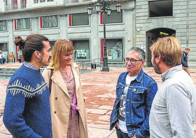 Andrés Ron, Covadonga Tomé, Xune Elipe y Daniel Ripa.