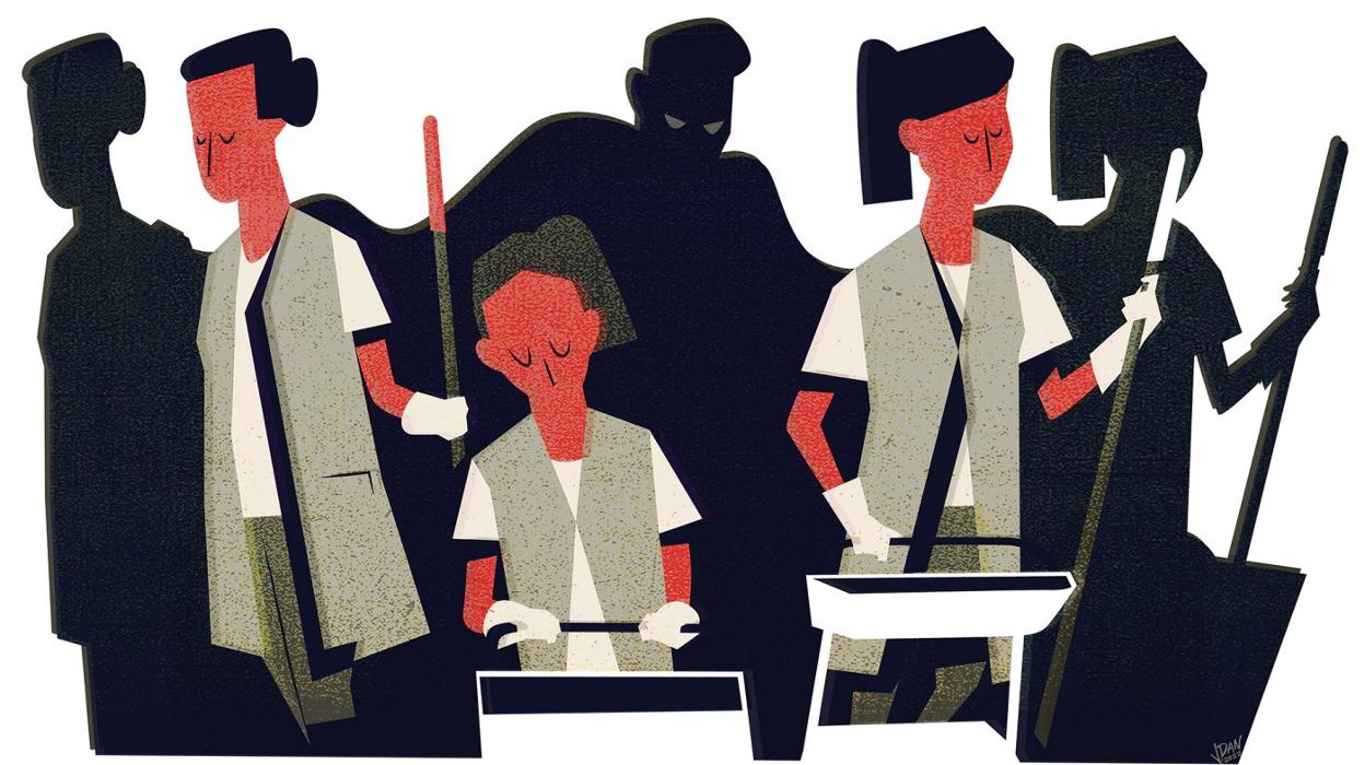 «Cuidado con ese encargado, que tiene la mano muy larga»