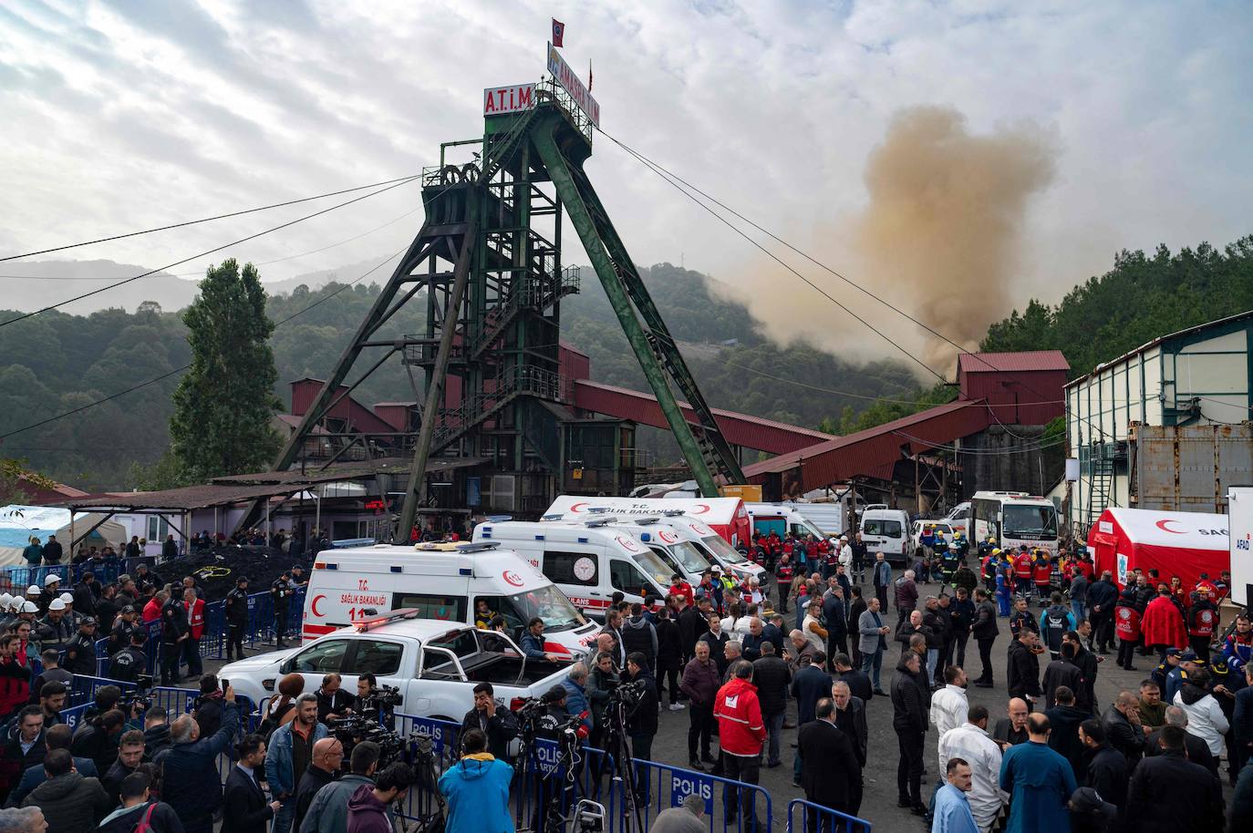 Fotos: Explosión de grisú en una mina de carbón en Turquía