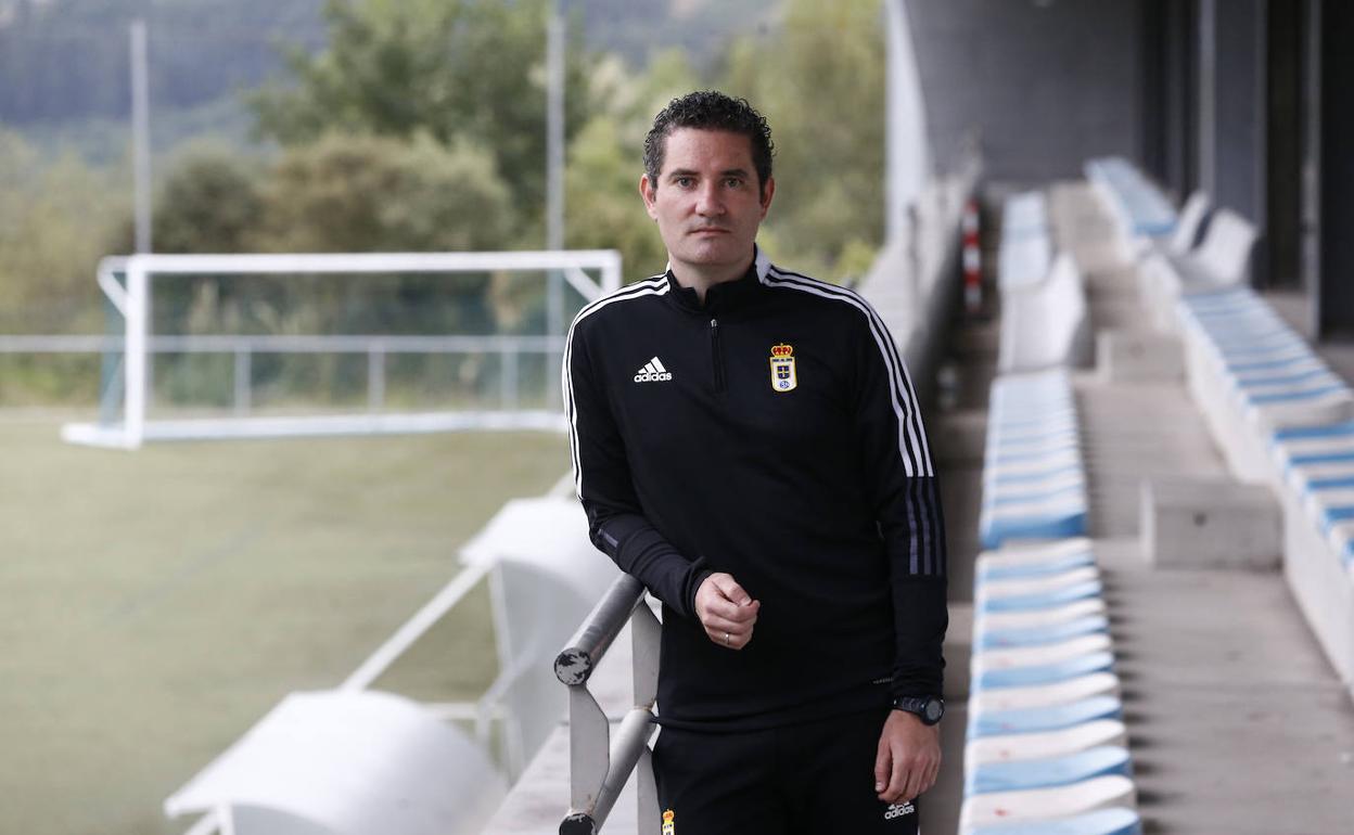 Álex Rodríguez, entrenador del Real Oviedo femenino