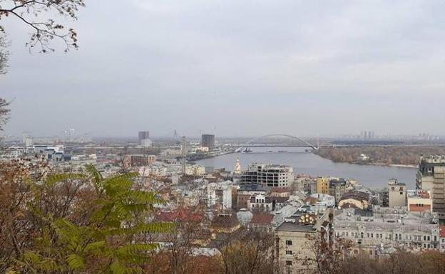 Yevhen Stasiv, ucraniano residente en Asturias, tomó esta foto en su última visita a Kiev.