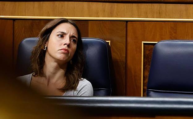 Irene Montero, ministra de Igualdad, el pasado jueves en el Congreso 
