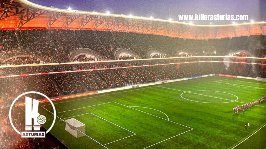 Así sería el interior de El Molinón. 