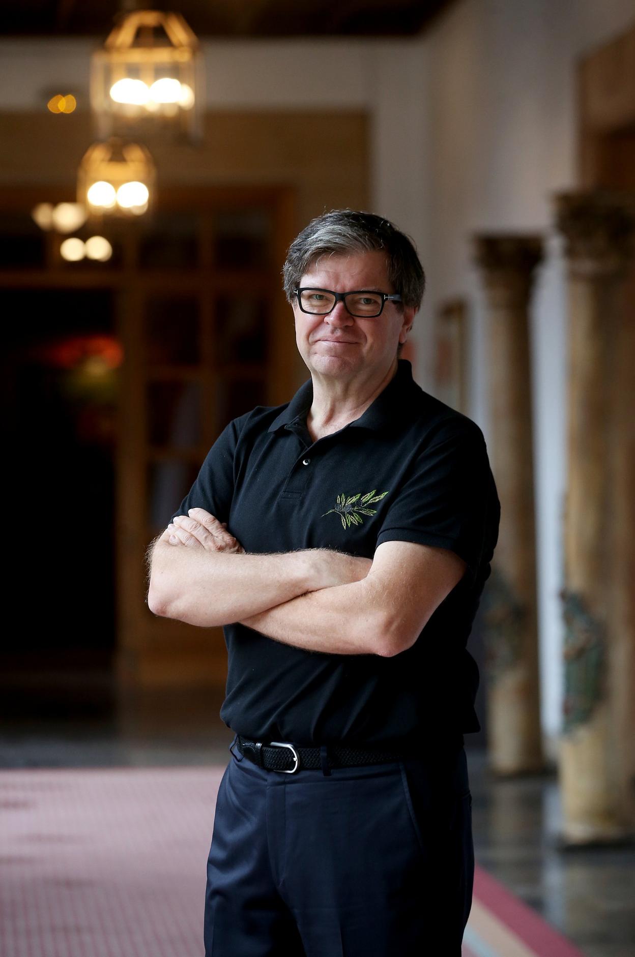 Yann LeCun, antes de la ceremonia, en el Reconquista. 