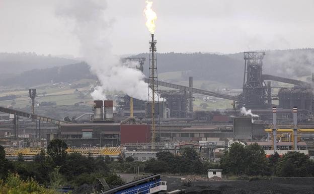 La factoría de Arcelor en Gijón. 