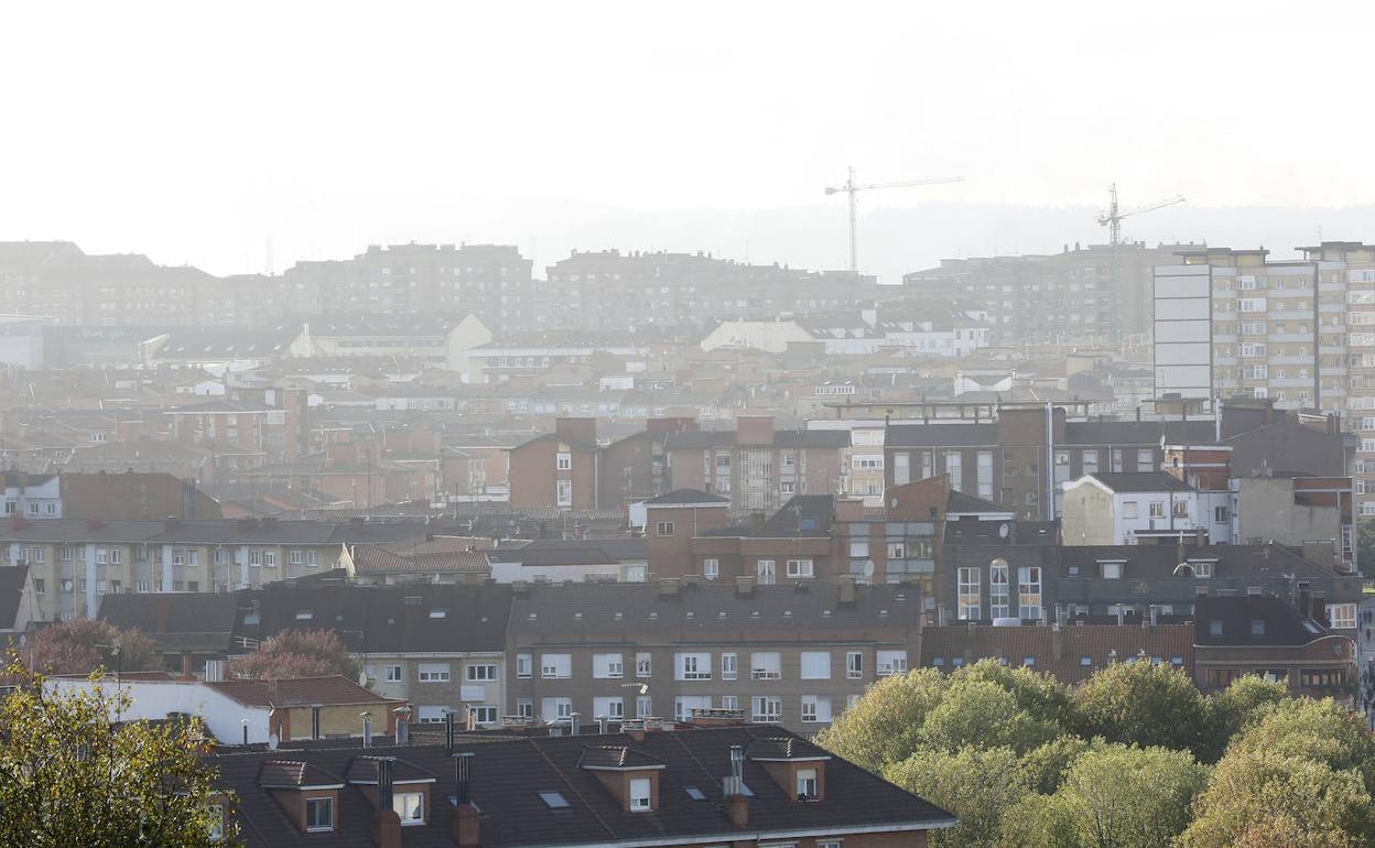 Contaminación atmosférica en la zona oeste de Gijón a mediados de octubre