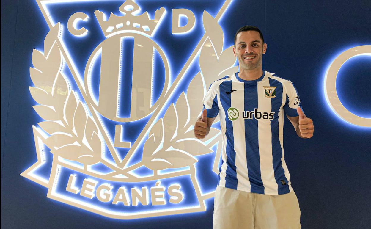 Bruno, el día de su presentación con el Leganés, su último equipo. 