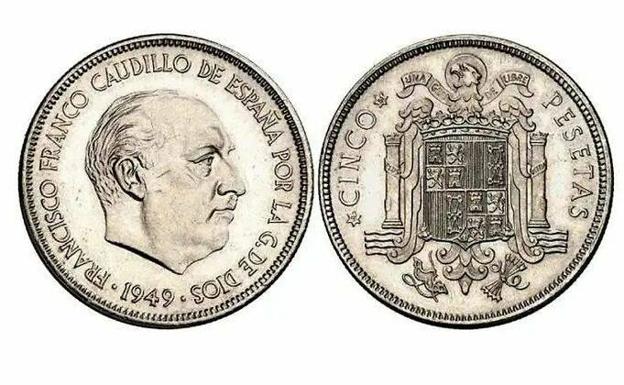 Moneda 5 pesetas.