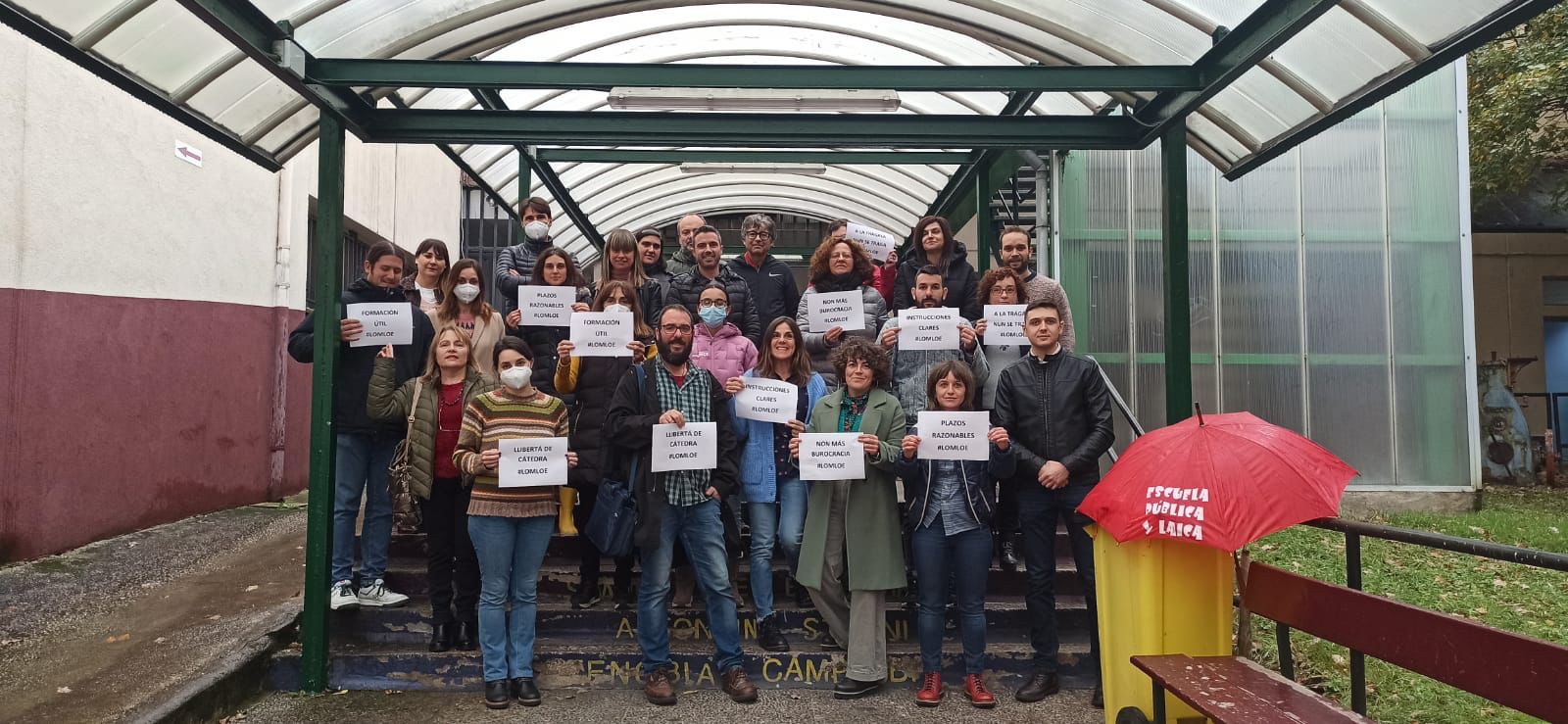 Fotos: Los profesores asturianos protestan por la aplicación de la LOMLOE