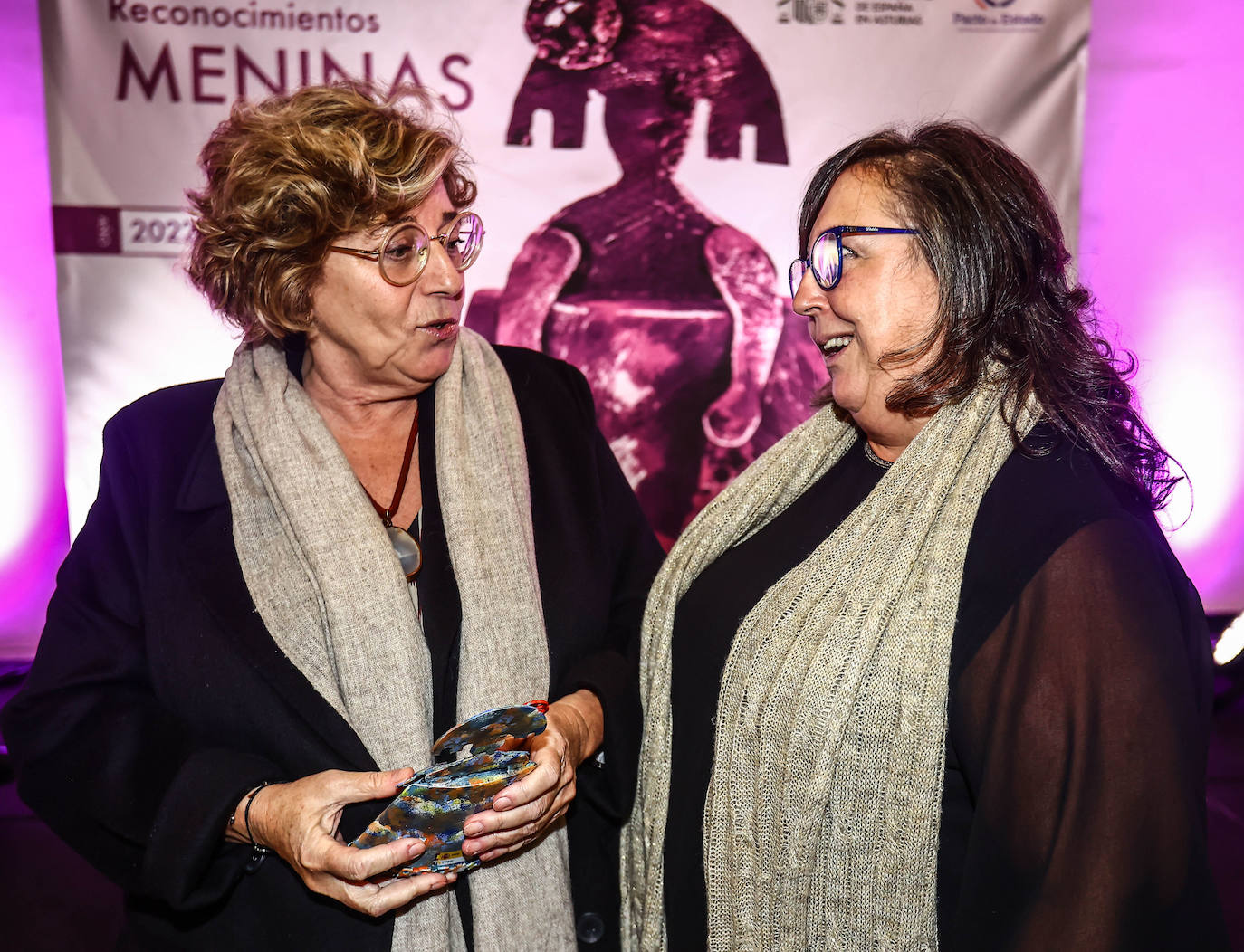 Galería. María Eugenia Prendes y la periodista de EL COMERCIO Chelo Tuya. 