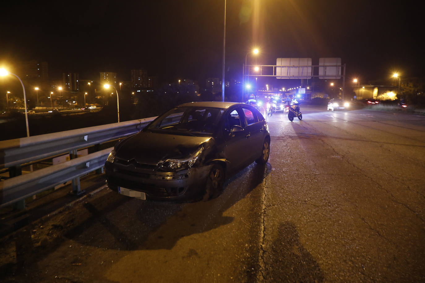 El vehículo accidentado. 