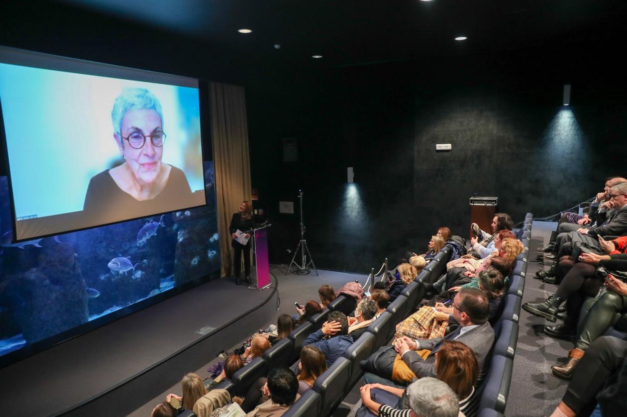 Lola Liceras intervino en las jornadas por videoconferencia. 