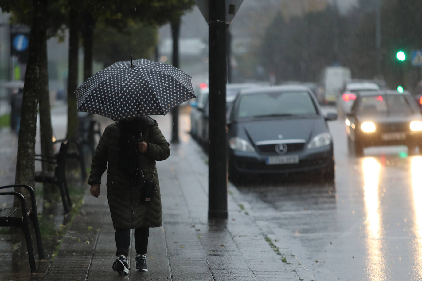 Fotos: Un frente cálido deja este lunes lluvias por toda la región