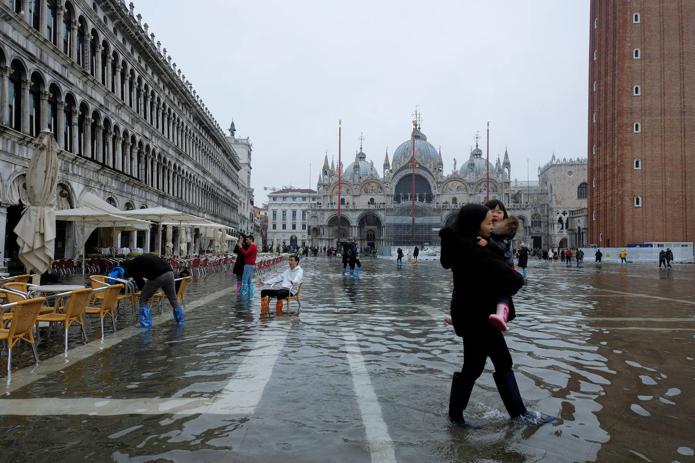 Fotos: Venecia inundada se protege frente a la &#039;Acqua alta&#039;