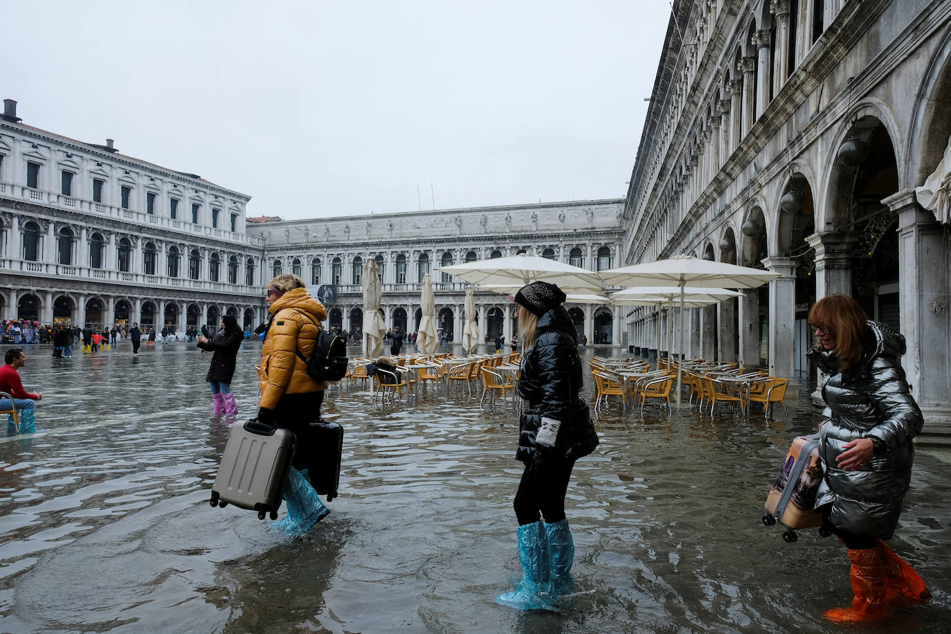 Fotos: Venecia inundada se protege frente a la &#039;Acqua alta&#039;