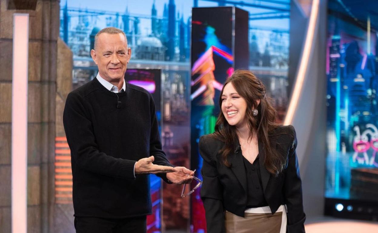 Tom Hanks y María Treviño visitan 'El Hormiguero 3.0'. 