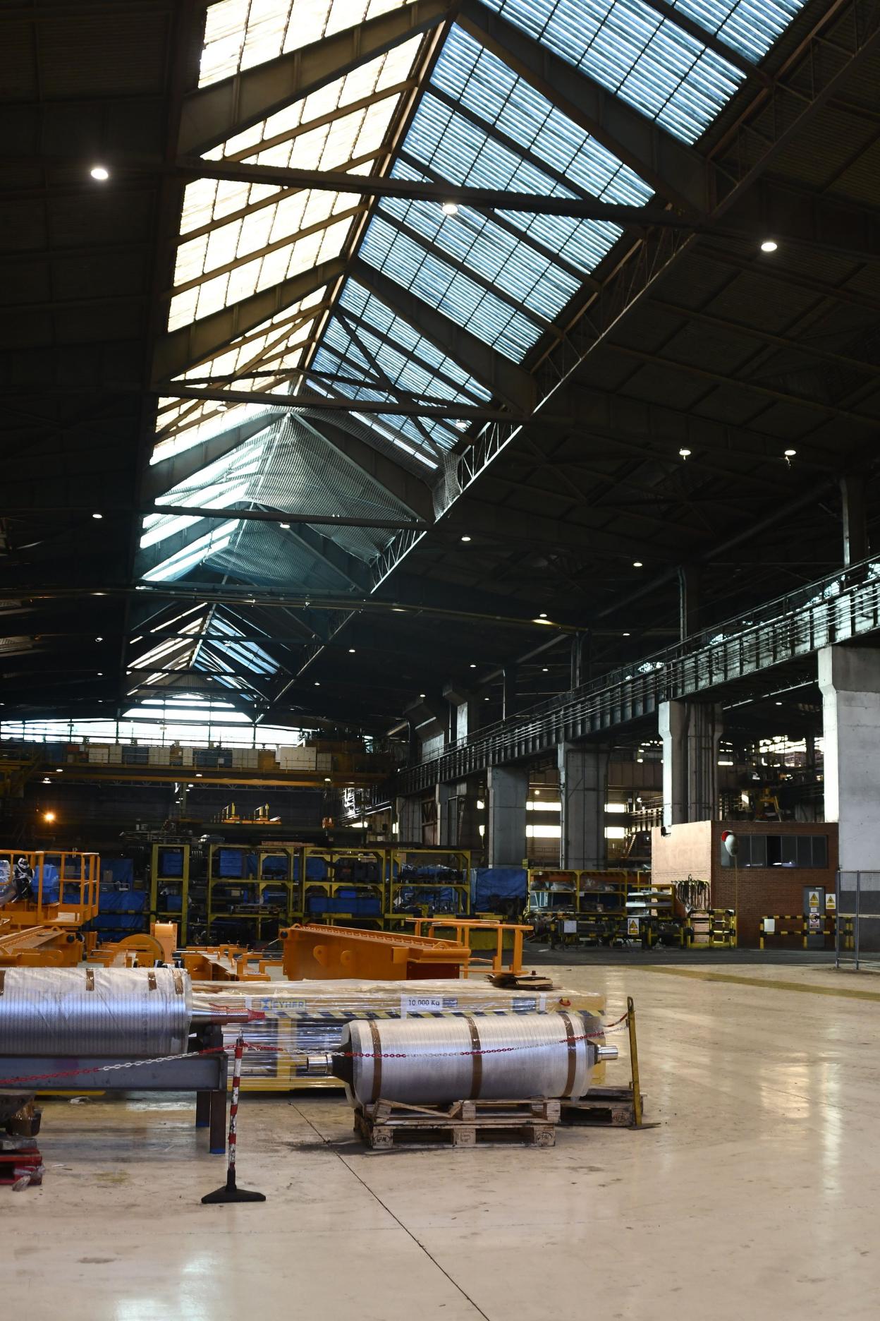 La línea de galvanizado que se prepara para producir Magnelis. 