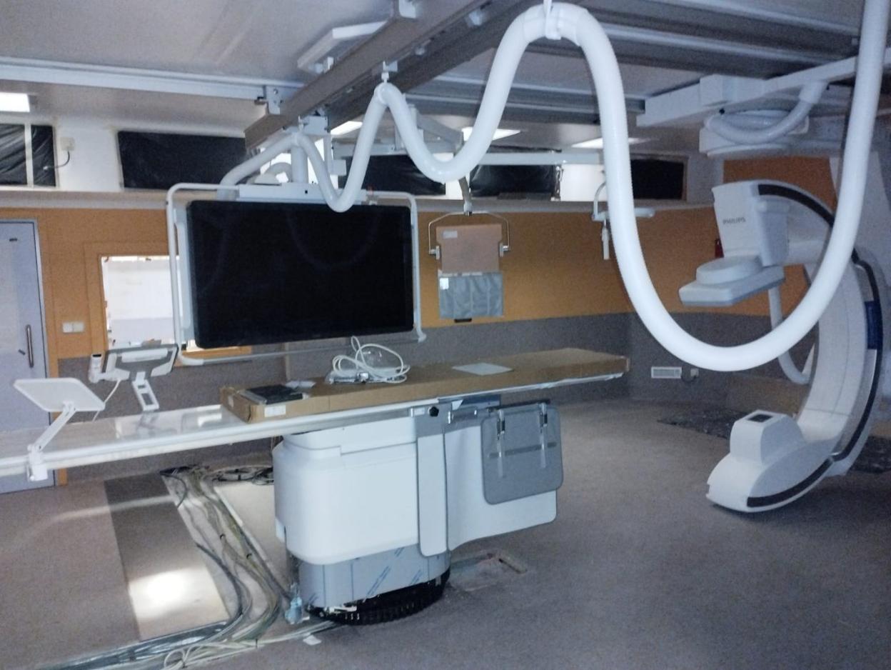 La nueva sala de arritmias con la que empezará a trabajar el servicio de Cardiología este mismo mes. 