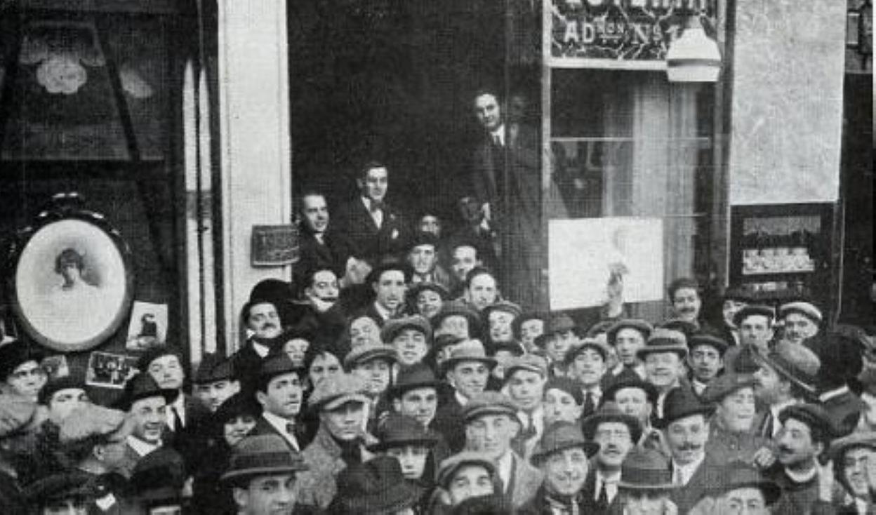 Agraciados con la Lotería de Navidad de 1922.